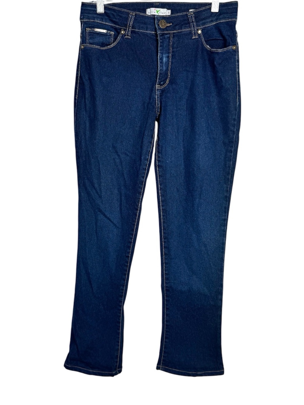 Beija Flor Jennifer Slimming Bootcut Jeans Size 6 Stretch Dark Wash
